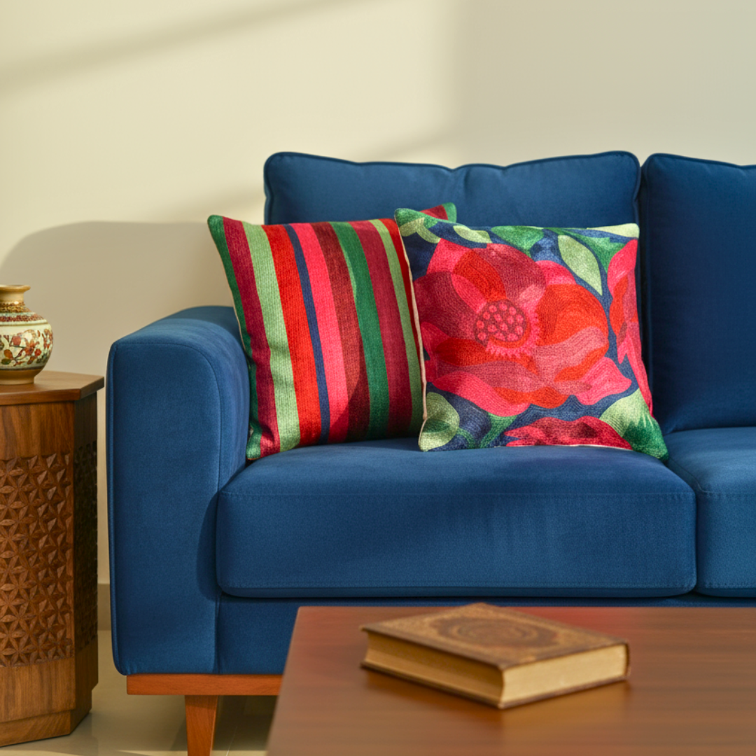 Striped Cushion Cover