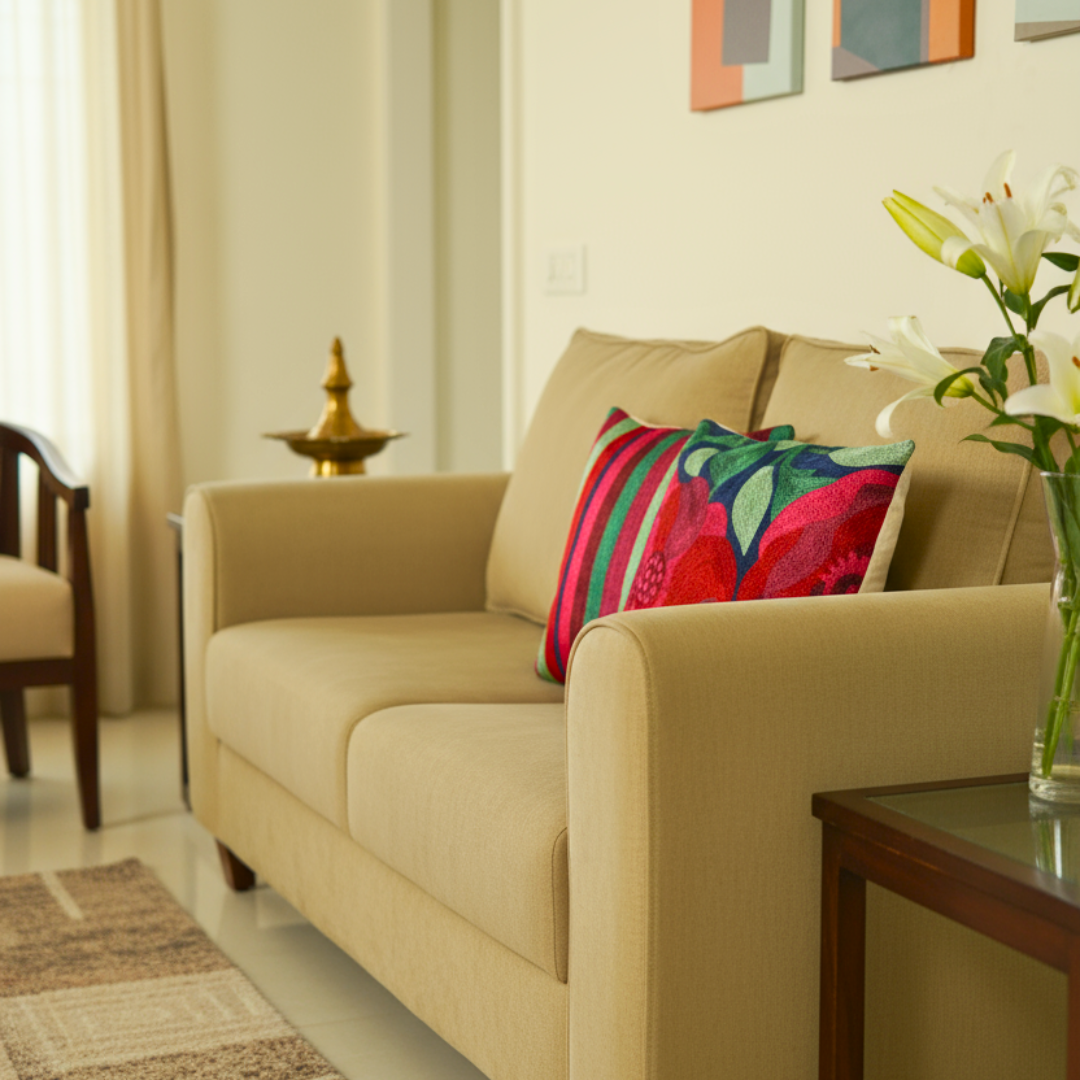 Striped Cushion Cover