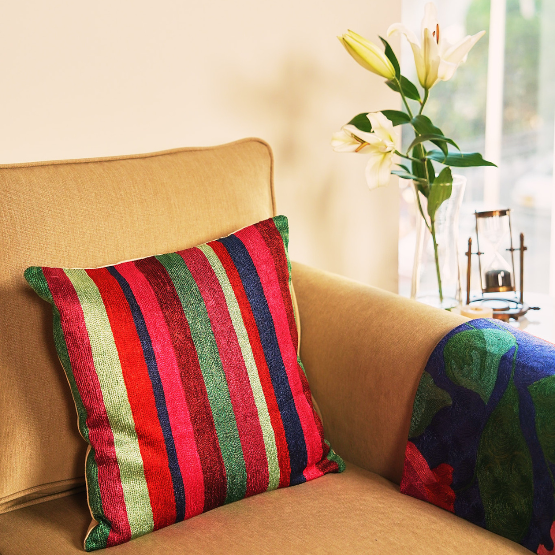 Striped Cushion Cover