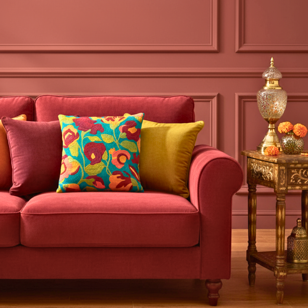 Turquoise Dense Forest Cushion Cover