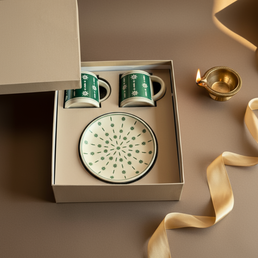 Tarangan Mug & Snack Plate Duo Gift Set